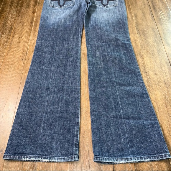 Express DPD Bootcut Jeans Low Rise Y2K Blue - Picture 8 of 9